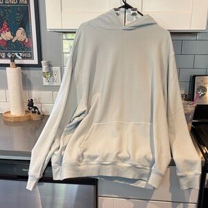 SKIMS Women's Light Blue Hoodie Sweater